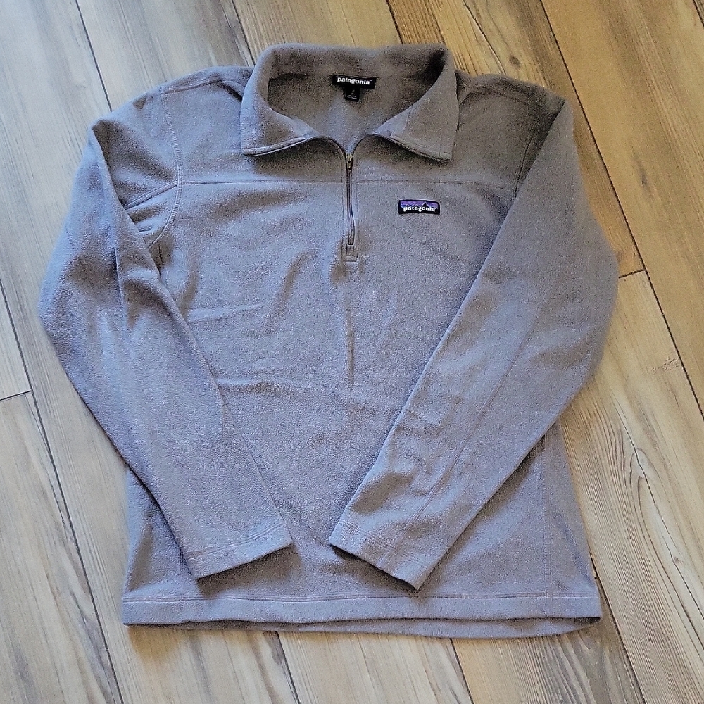 Patagonia Men's Gray Zip-Up Pullover Size Medium